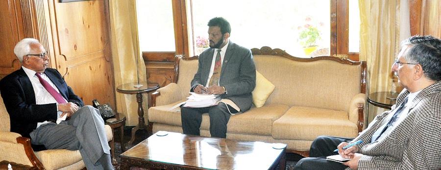 Financial Commissioner HUDD meets Governor
