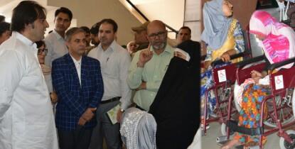 Sajad Lone inaugurates 3-day prosthetic aids camp