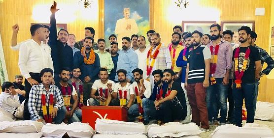 YNC holds joining prog at SK Bhawan Jammu