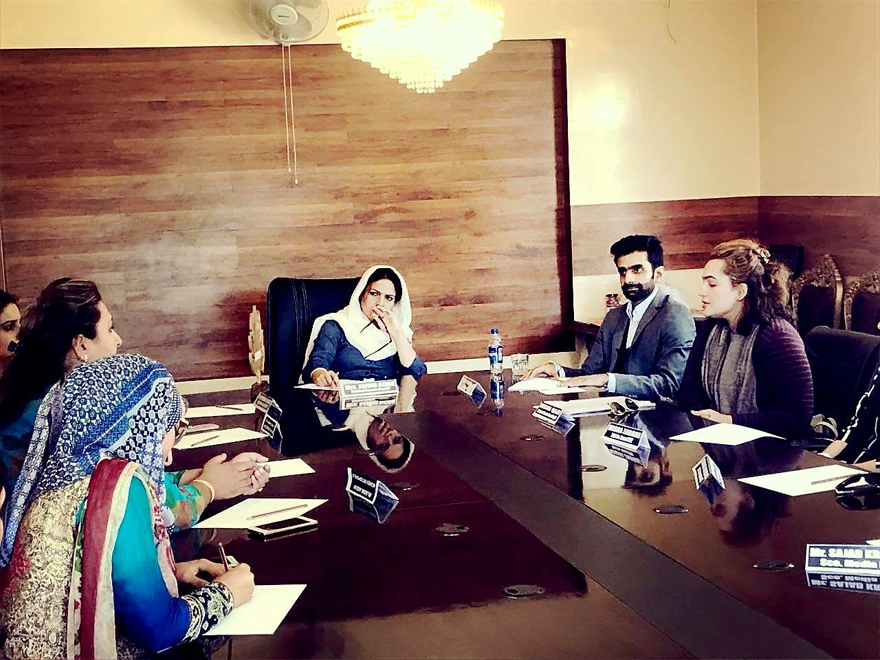 Babar discussed Vision 2030 with Safina Beigh State Head Womens Wing
