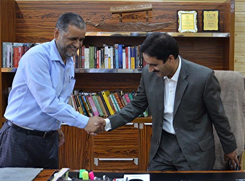 Tariq Zargar assumes charge as Director Information