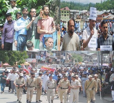 JKTF protests at Kupwara