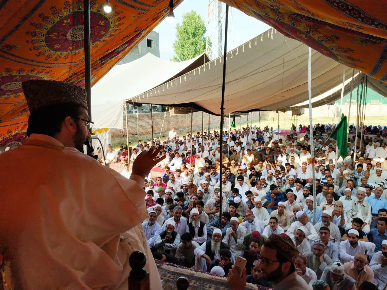 No power on earth can silence voice of freedom emanating from every nook and corner of Kashmir: Mirwaiz
