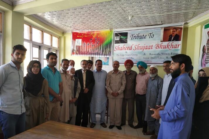 Writers Forum Baramulla holds condolence meet on veteran journalist Shujhat Bukhari