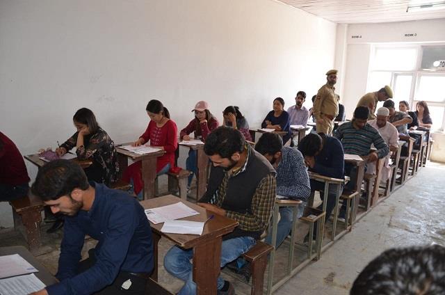 Written test for the post of Sub-Inspector in J&K Police conducted