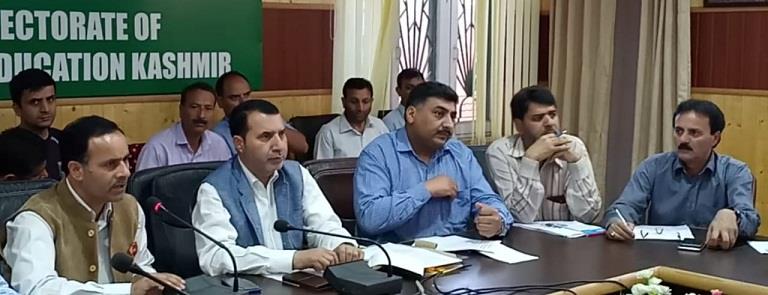 Sec Edu reviews education sector of Kashmir Division