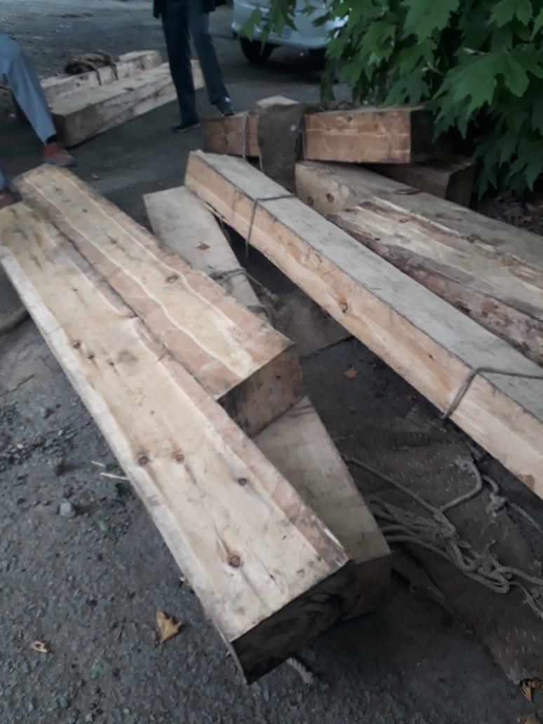 41cfts of illicit timber recovered in Doabgah Baramulla