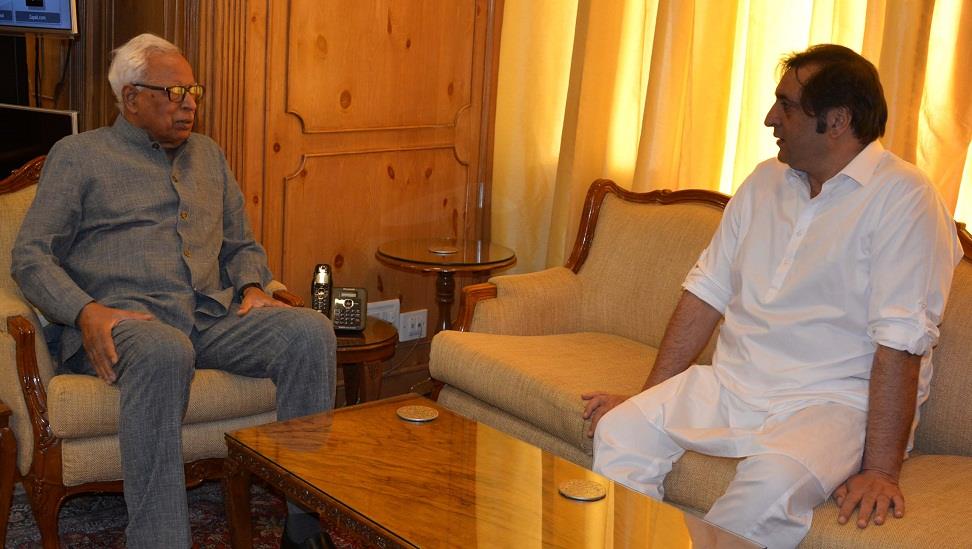 Sajad Lone meets Governor