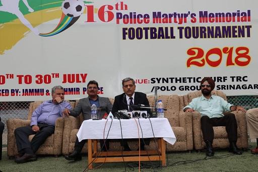 Police Martyrs Memorial Football Tournament from July 20 at Srinagar