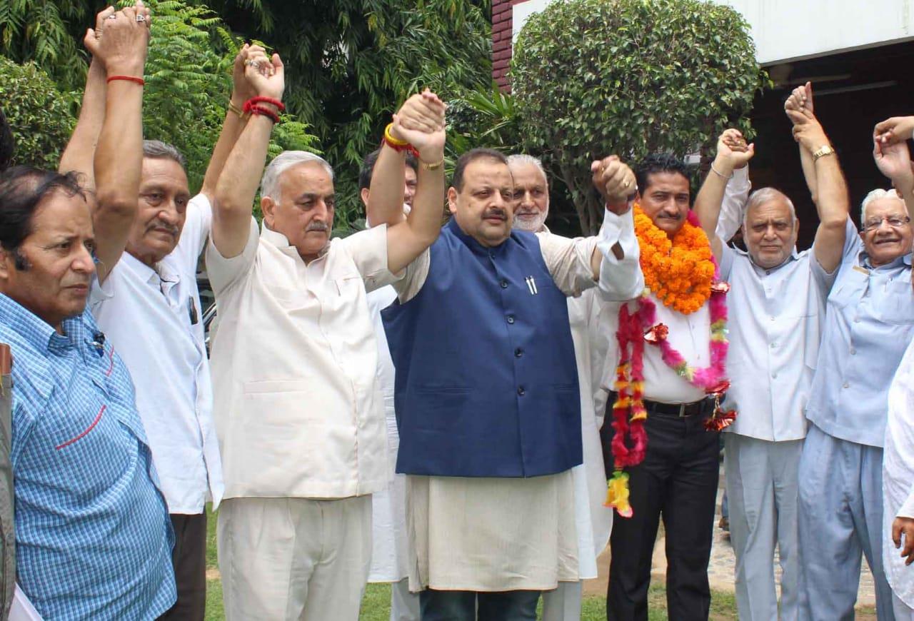 Prominent Congress leader P L Sharma joins NC