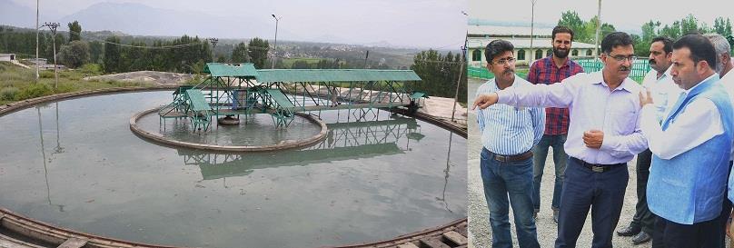 Farooq Shah inspects Water Treatment Plant Rangil