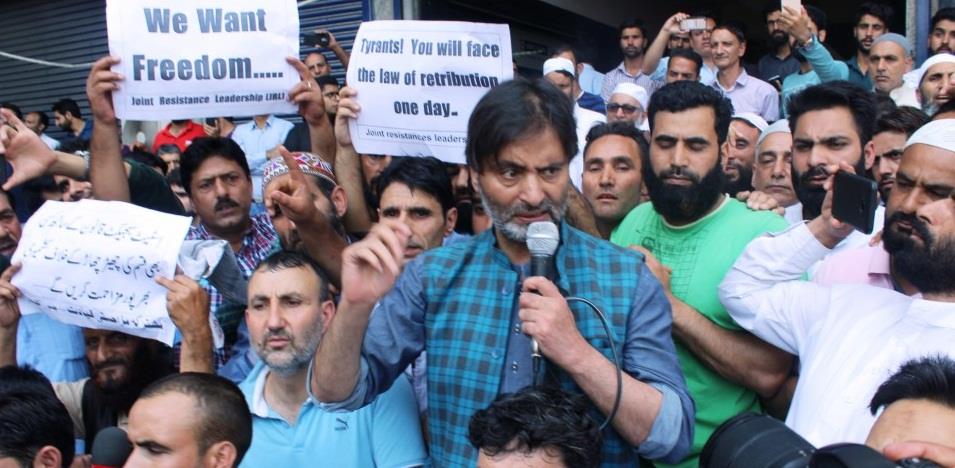 JKLF protests against ‘proposed’ abrogation of Article 35-A