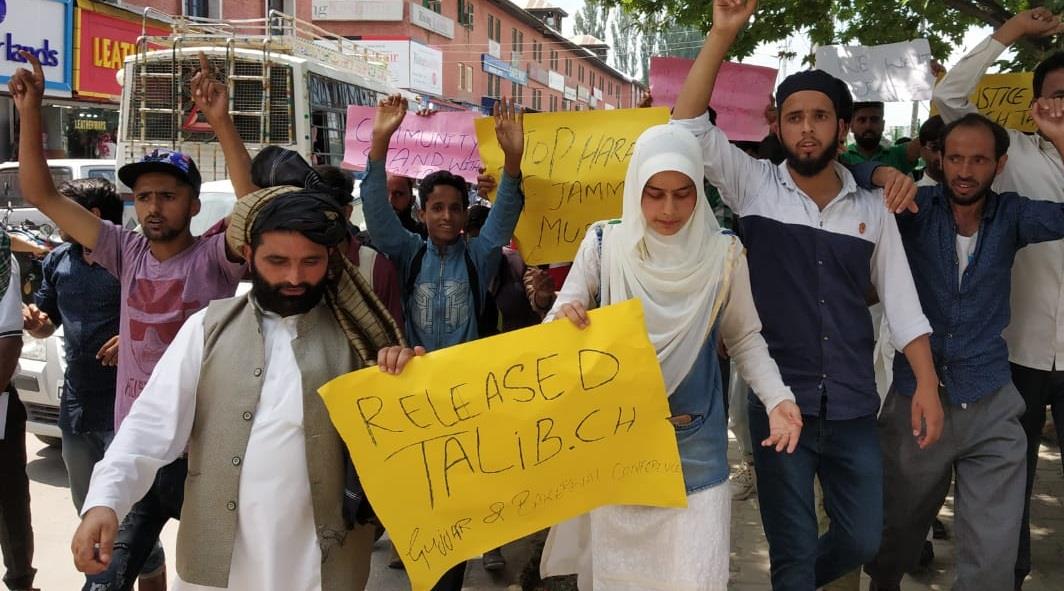 Gujjar and Bakerwal Conference protests against arrest of Adv Talib