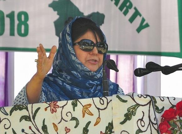 Mehbooba hails two BJP MLAs’ for support to defend article 35-A