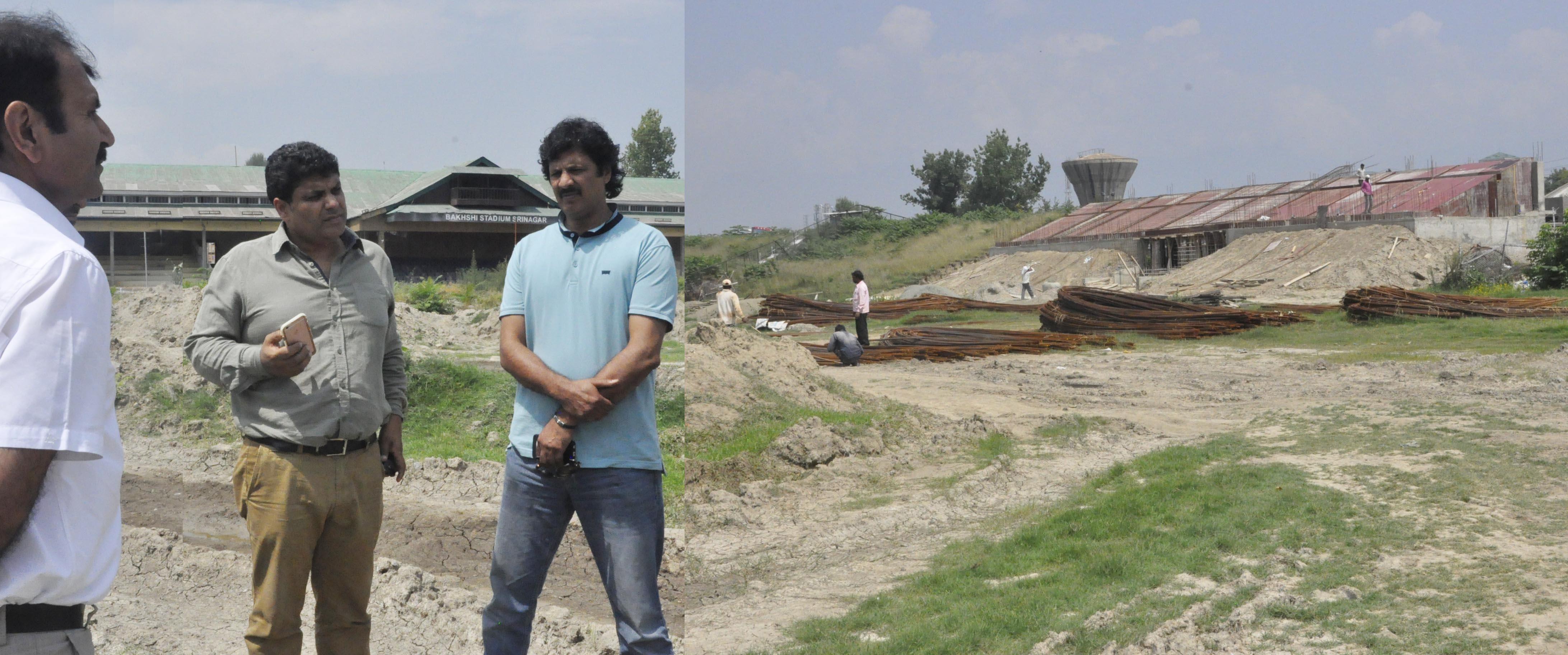 Secy YSS takes stock of renovation works at Bakshi Stadium