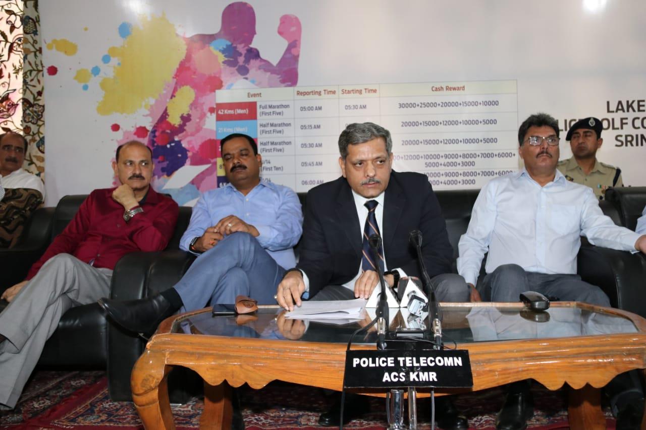 ‘Run for Peace’ Kashmir Marathon-2018, being conducted on Sep 2: ADGP Armed