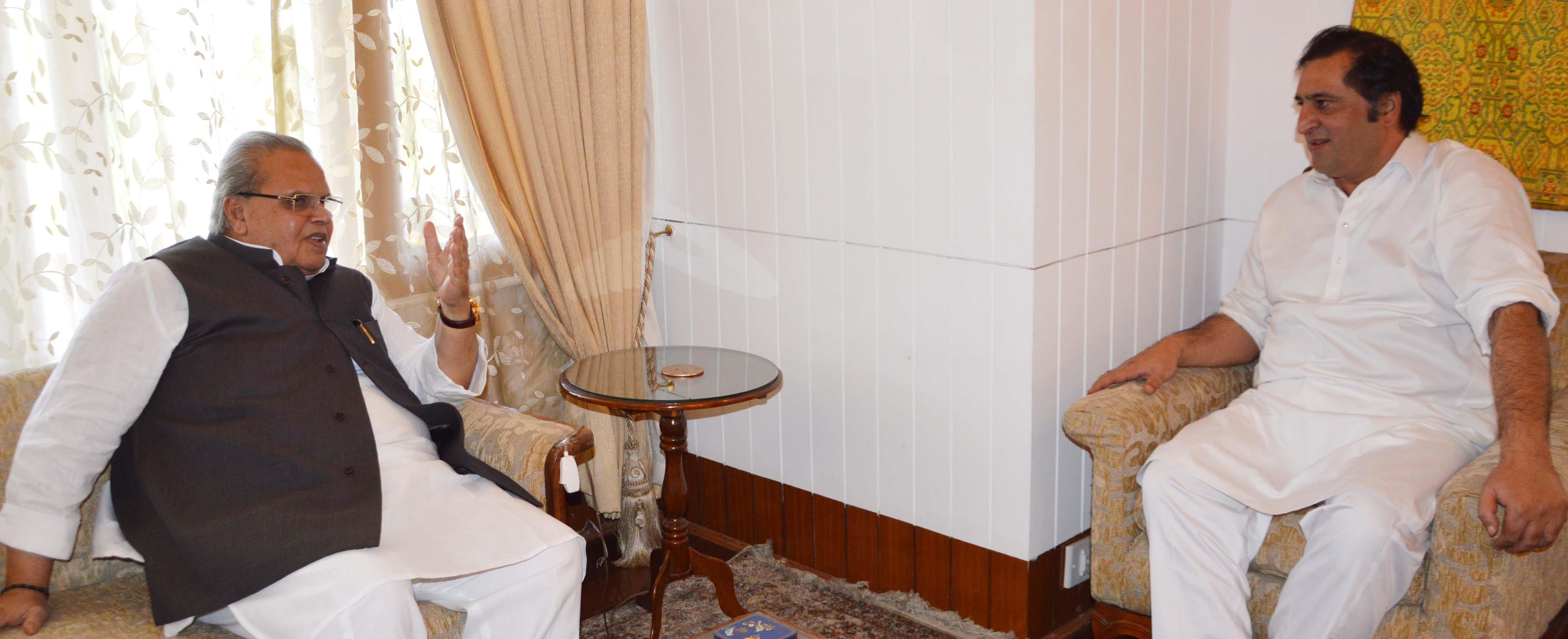 MLA Handwara meets Governor