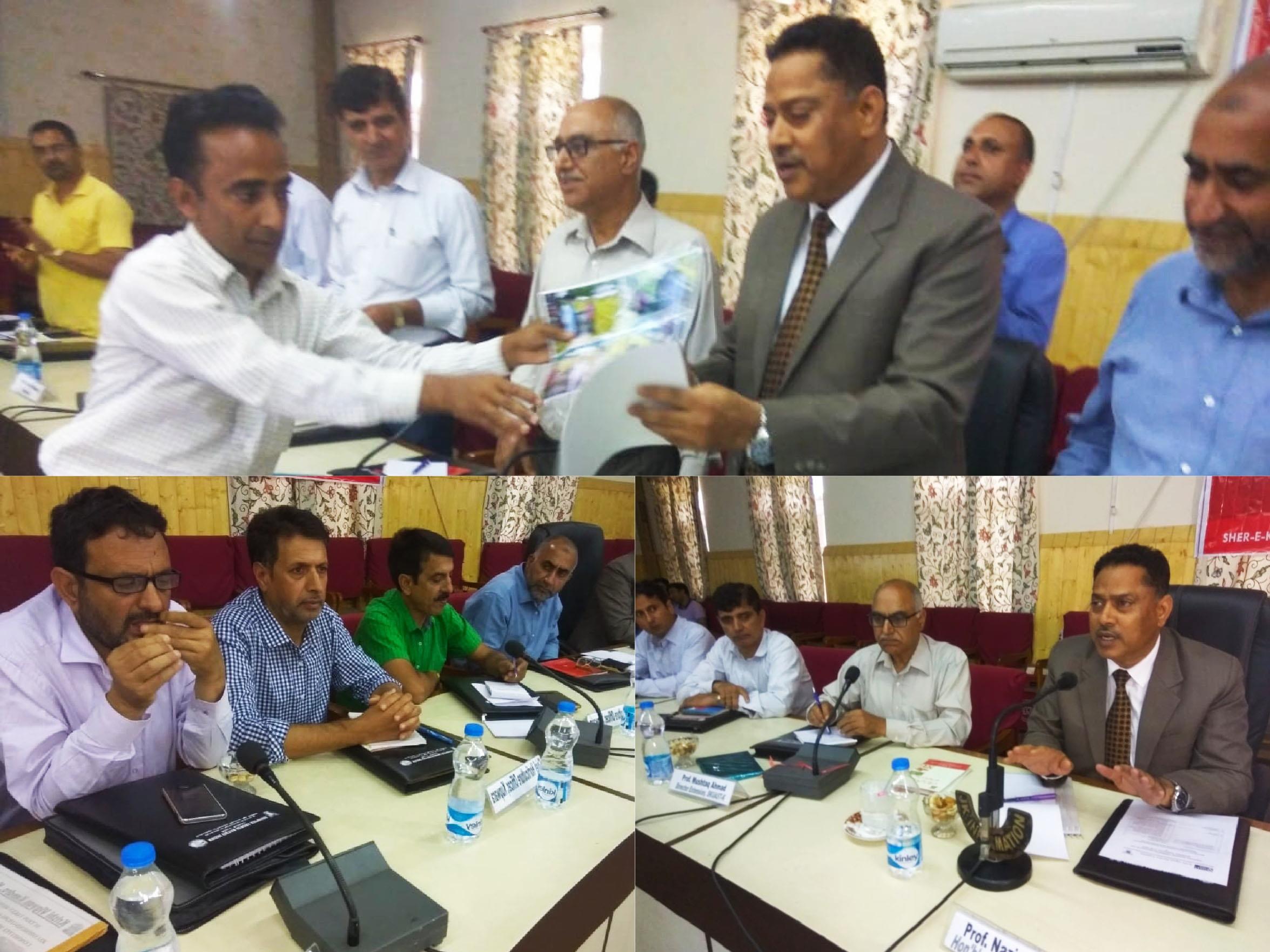 VC SKUAST chairs SAC meeting at Kupwara