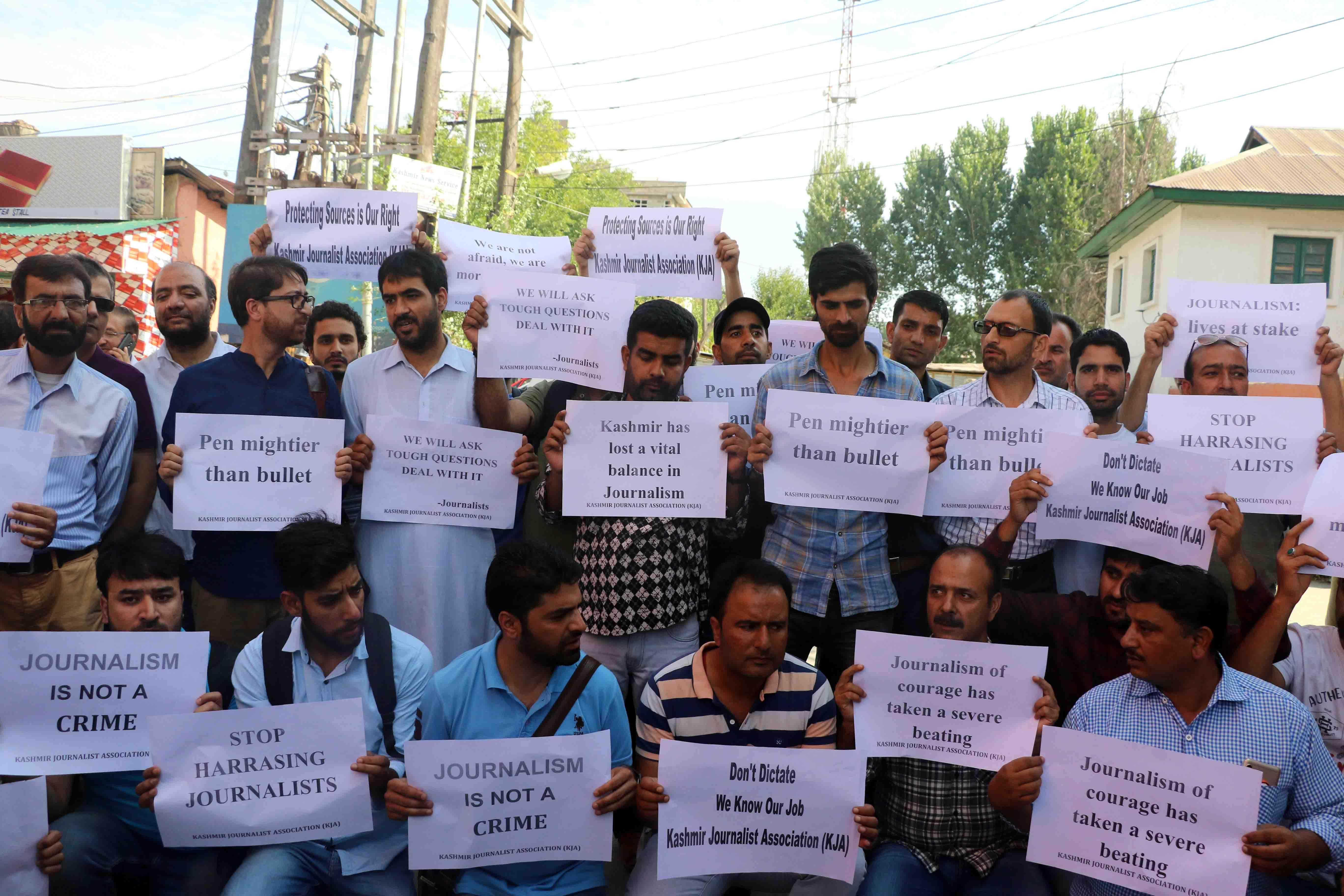 KJA protests against arrest of journalist Asif Sultan