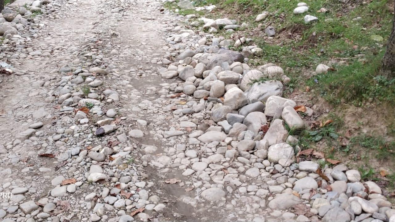 After allotting two tenders, R&B Deptt leaves work on Warpora-Audoora road midway