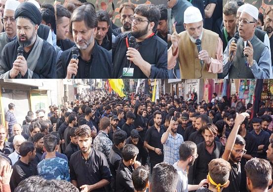 Muharram processions taken out in Gawkadal, other areas of Kashmir
