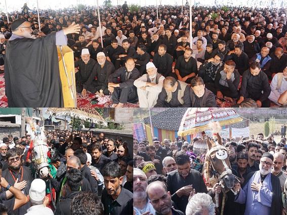 Aga Syed Hasan leads Ashoora procession in Budgam