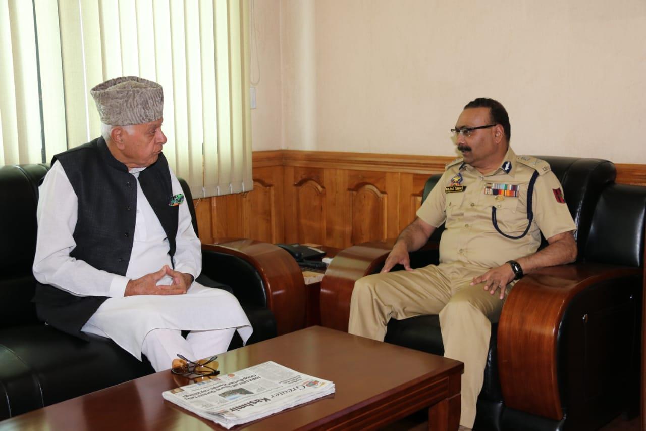 Farooq Abdullah visits PHQ