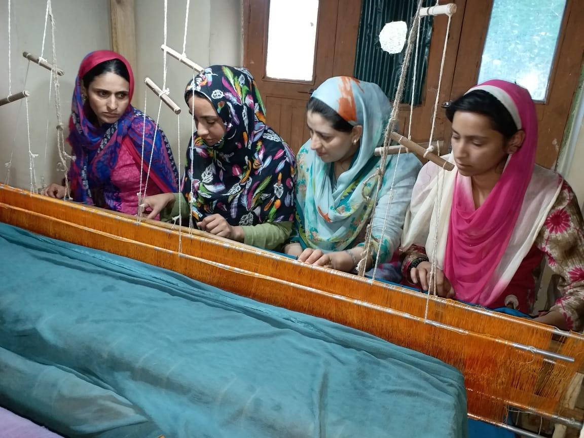 Pashmini Kani weaving centre at Bahaderpora Baderkali Kupwara