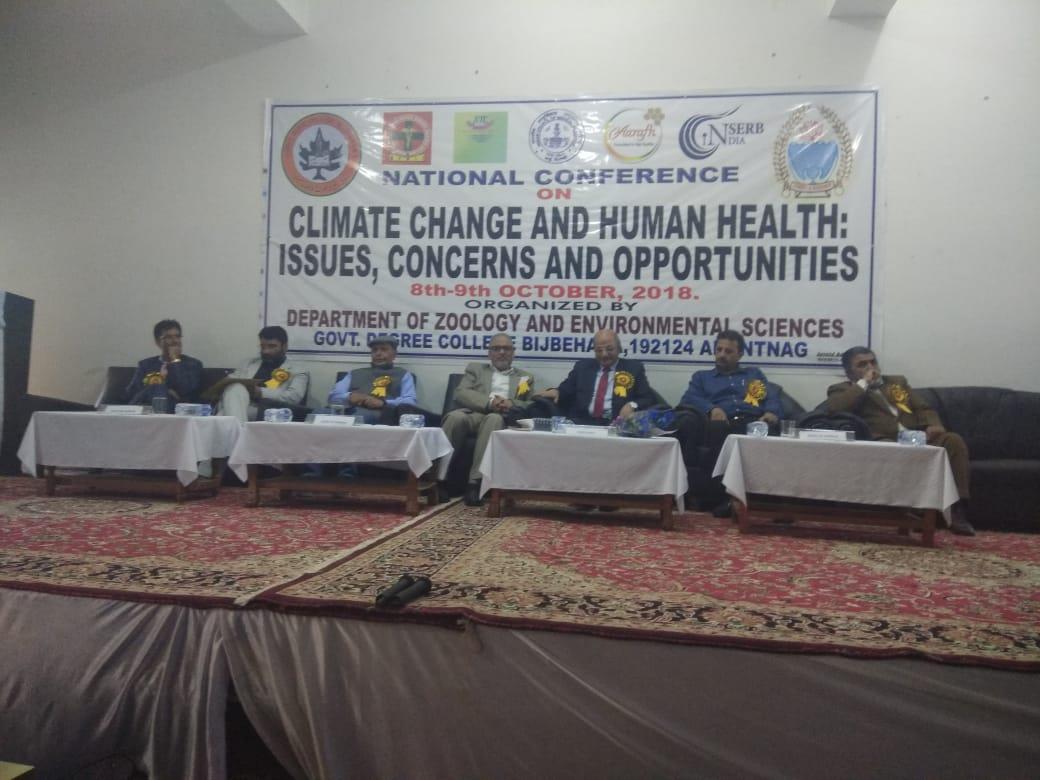Valedictory function of National Conference on climate change held