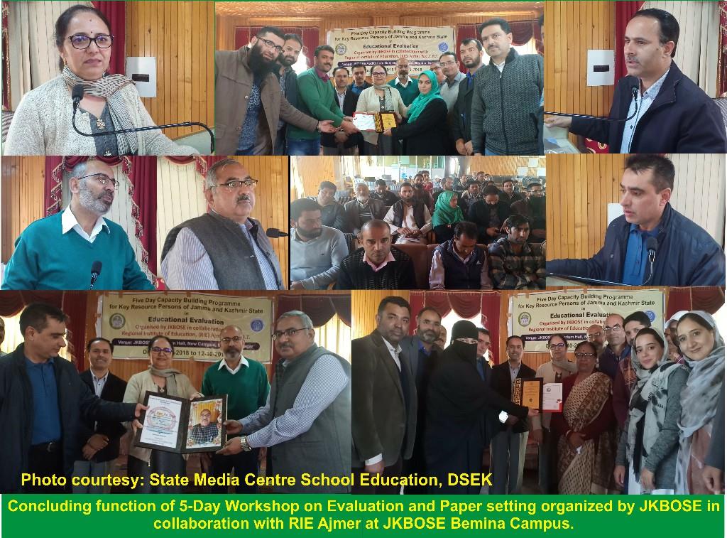 5-Day workshop on concludes at JKBOSE Bemina