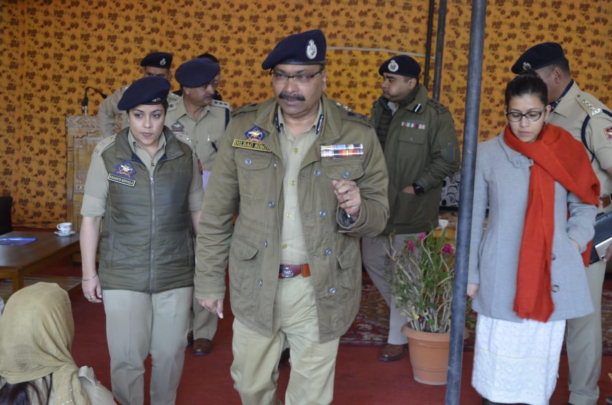 DGP visits Leh, Kargil; Chairs officers meetings