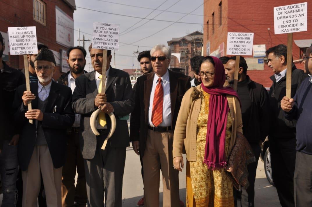 KCSDS protest against recent killings in Kulgam
