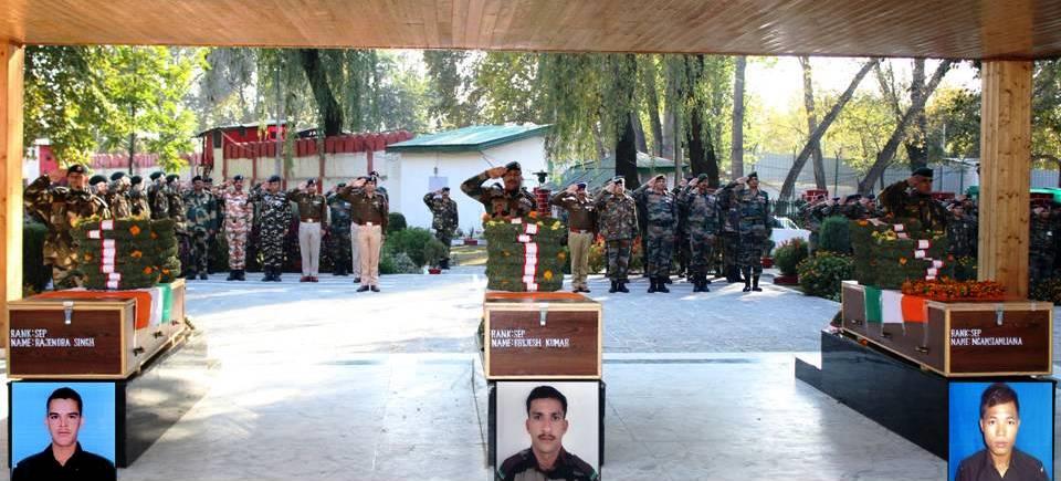 Army pays tribute to its three soldiers