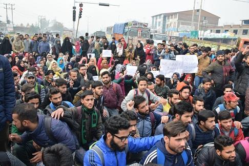 Two CUK students arrested, students stage protest