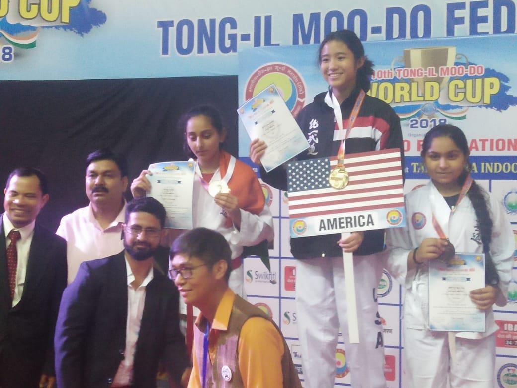 12 year Aksa Fareed bags silver medal in world Tongil Modoo Championship