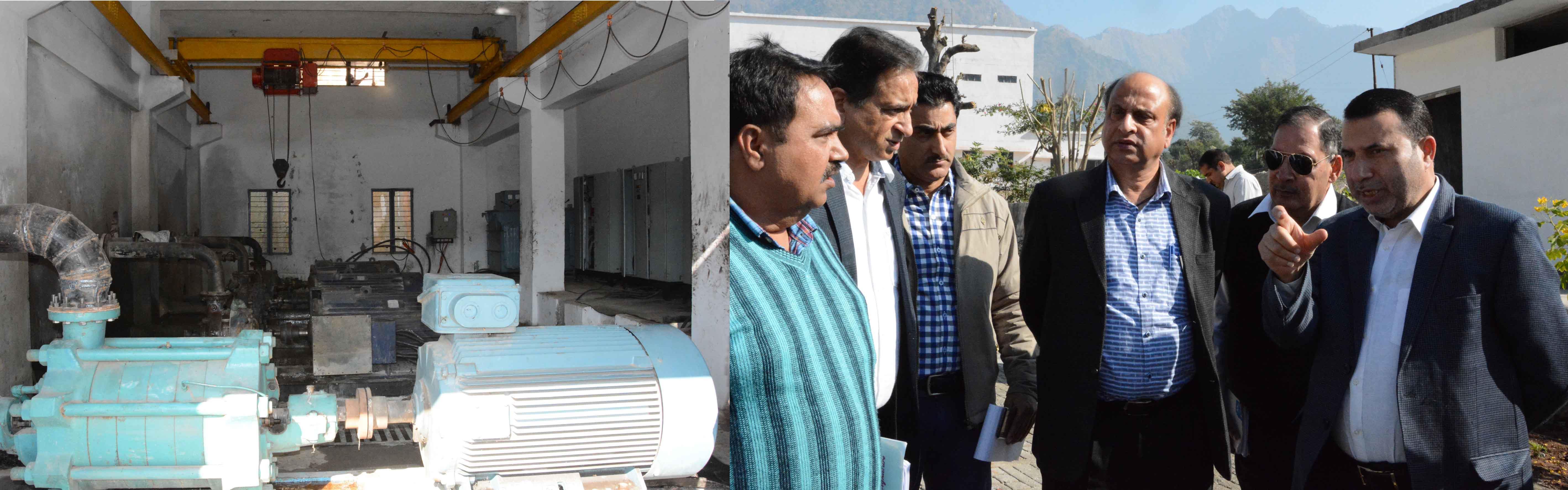 Farooq Shah inspects WSSs at Dhansar, Jaggar