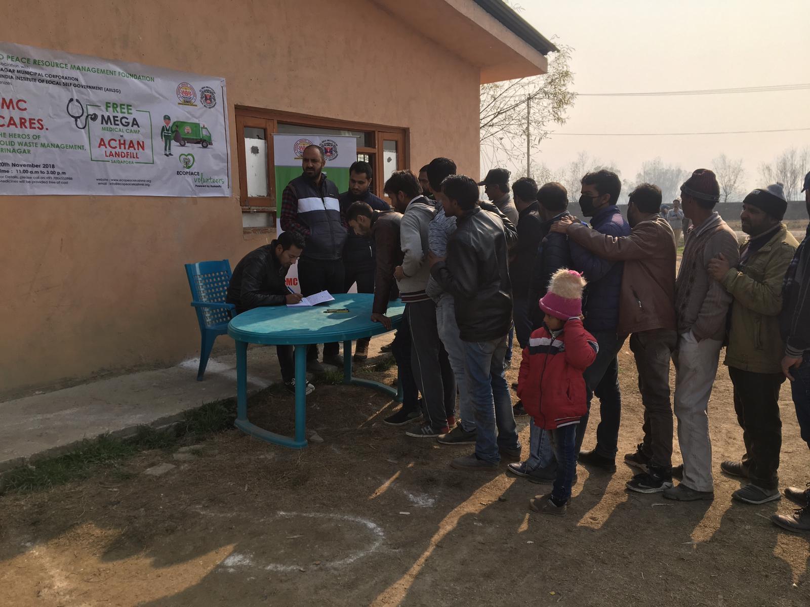 Eco-peace Resource Management Foundation organizes medical camp at Achan Landfil site