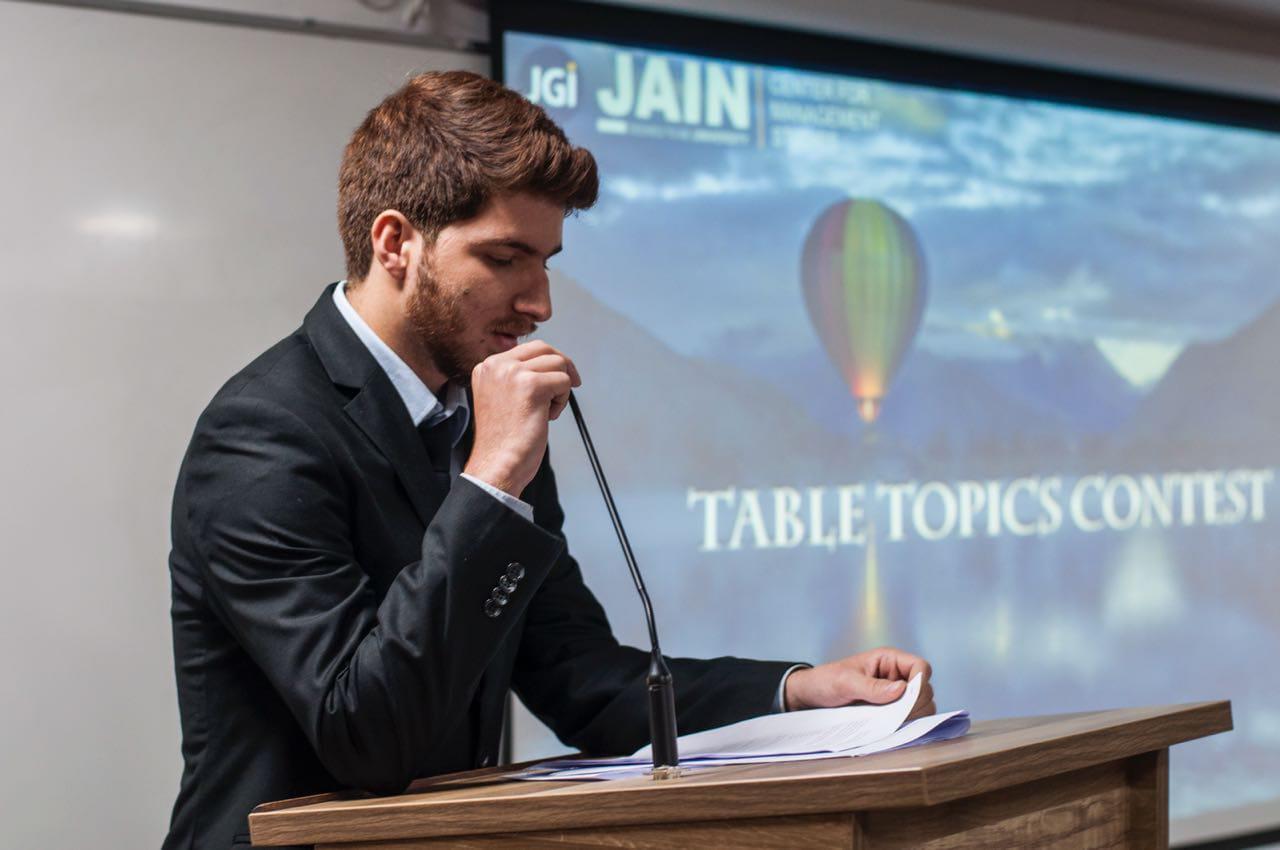 Toastmasters congratulates Sofi Eshan on his selection
