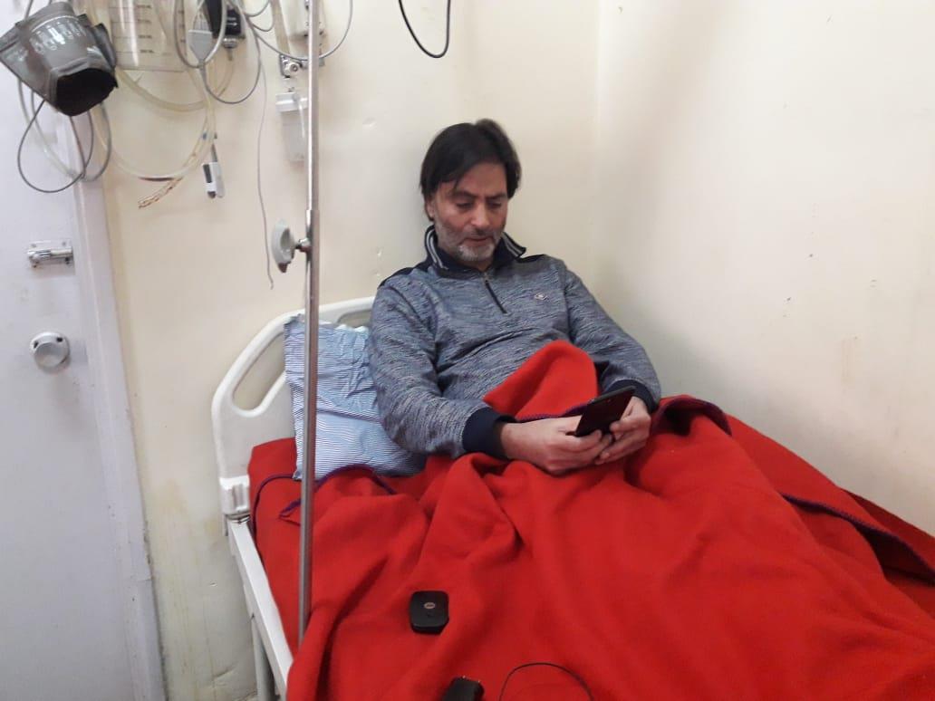 Incarcerated Yasin Malik admitted at SKIMS