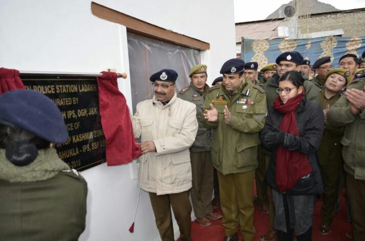 DGP Visits Leh, inaugurates women police station