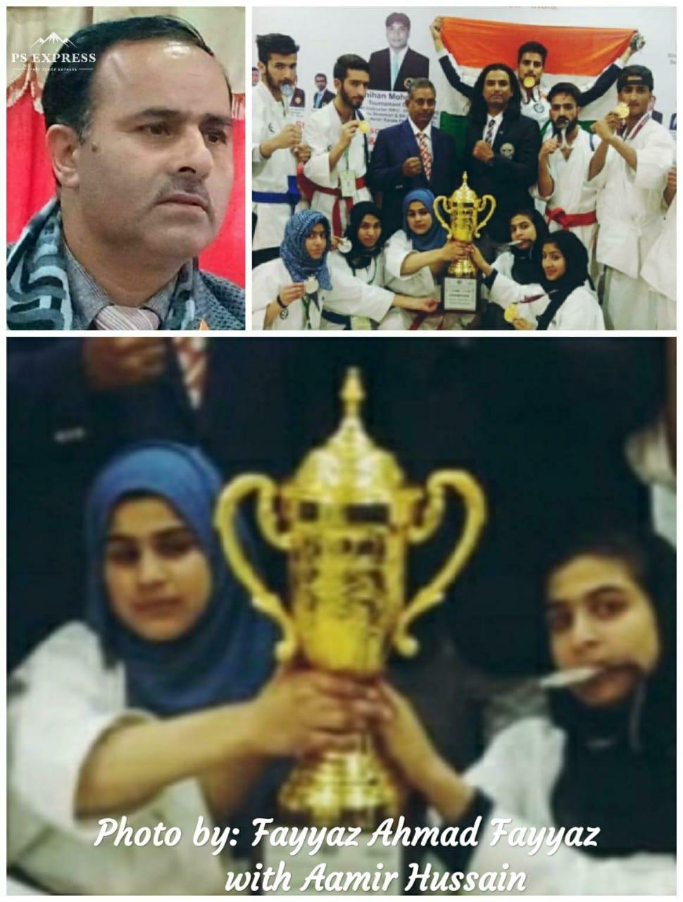 Aneesa from GHSS Narbal wins International Karate Cup 2018 at Gujrat