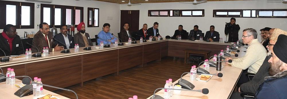 A high level NDC delegation calls on Omar Abdullah