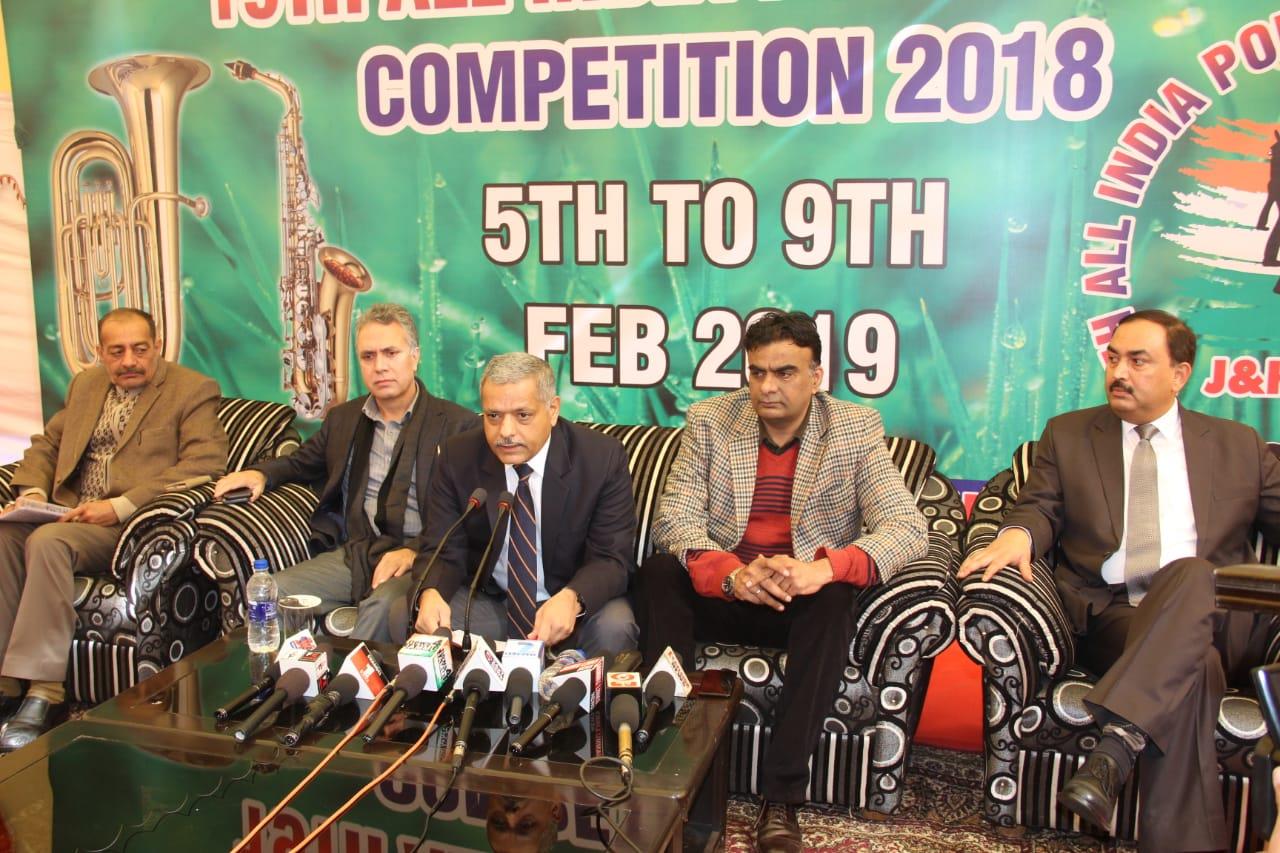 19th All India Police Band competition from Feb 5