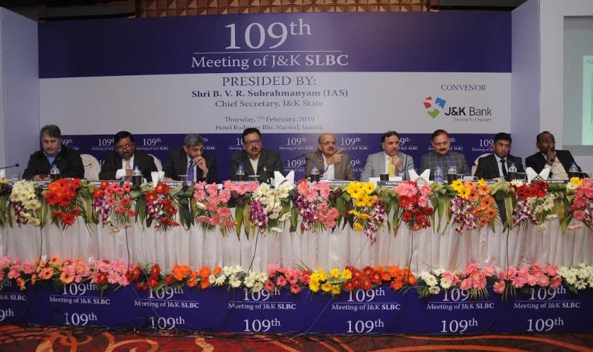 JK Bank convenes 109th meeting of J&K SLBC
