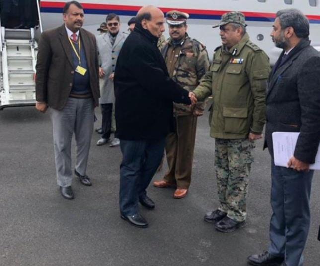 Home Minister arrives in Srinagar, pays homage to slain CRPF men