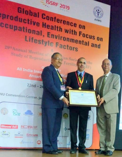 Dr Ashraf conferred with T C Anand Kumar Gold Medal