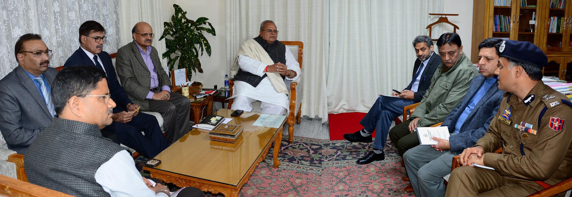 Governor reviews law & order situation in aftermath of grenade blast at Bus stand Jammu