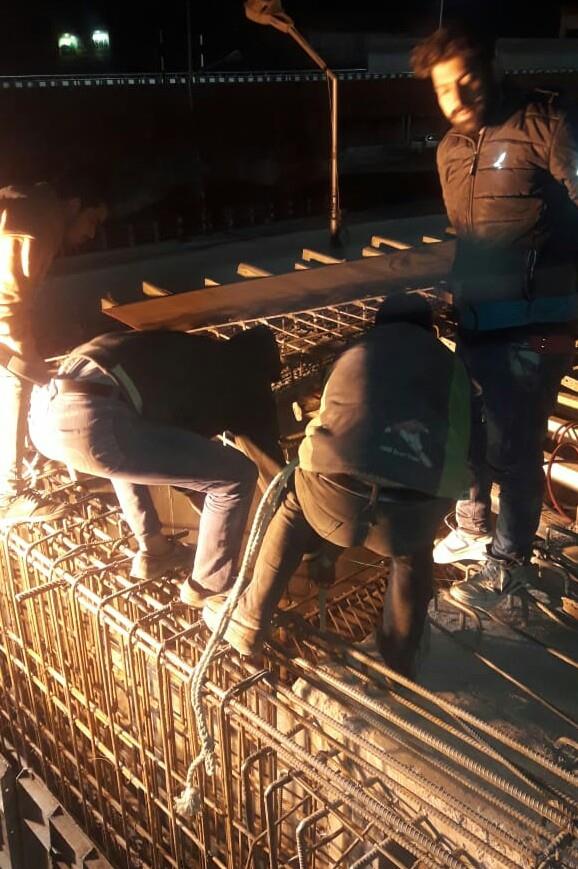 To meet deadline, Rambagh flyover teams work over night