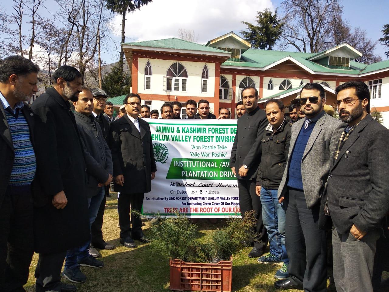 JV Forest Division Baramulla organizes plantation drive