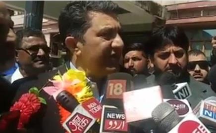On PDP’s ticket, Qayoom Wani files nomination paper for Bla LS seat